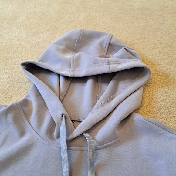 Lazy Pants Brushed Sueded Hoodie Pale Purple Women's Small Cozy Sweatshirt - Picture 10 of 11